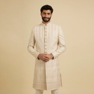 Beige Sherwani