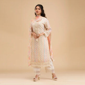 Cream Cotton Suit