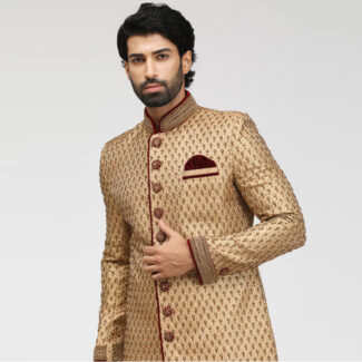 Fawn Sherwani