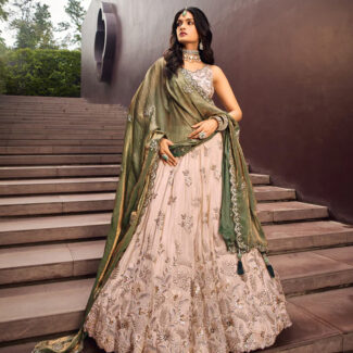 Green Bridesmaid Lehenga
