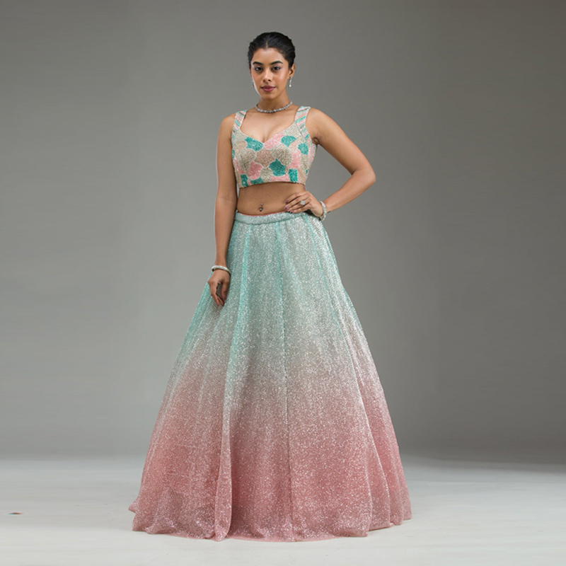 Green Lehenga