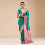Green Stonework Silk Saree