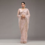 Pink Sequins Saree